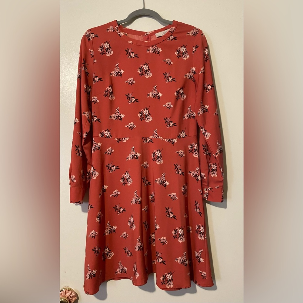 Salmon colored Loft Dress